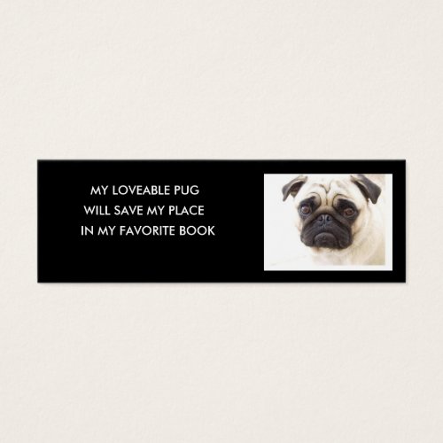 Pug Bookmark