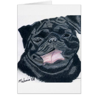 Pug & Bulldog mix - Jaba Cards