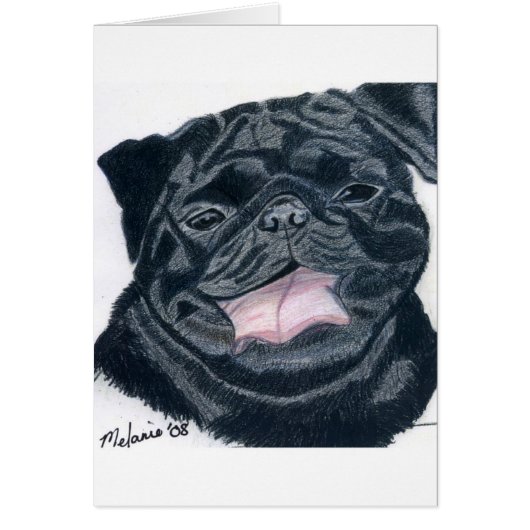 Pug & Bulldog mix - Jaba Cards (Front)
