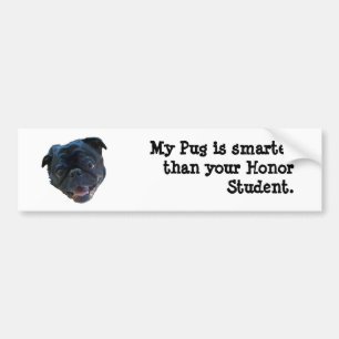 Pug Bumper Sticker