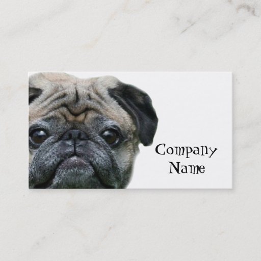 Customizable Pug Business cards