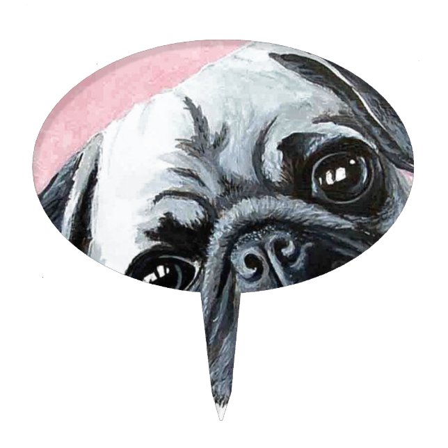 Pug Cake Topper (Front)
