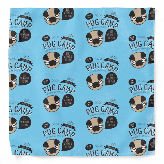 Pug Camp 2019 Bandana (Front)