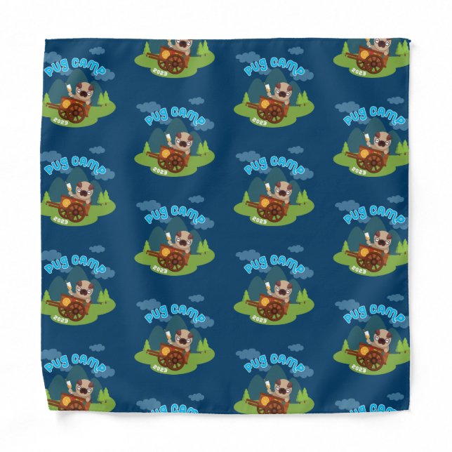 Pug Camp 2023 Bandana (Front)