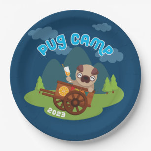 Pug Camp 2023 Paper Plates