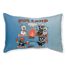 Pug Camp 2024 Dog Bed