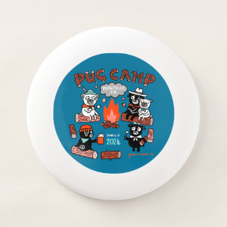 Pug Camp 2024 Frisbee - White