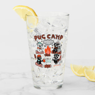Pug Camp 2024 Glass Cup