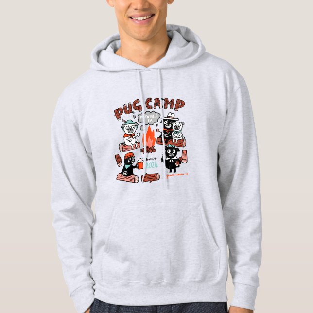 Pug Camp 2024 Hoodie (Front)