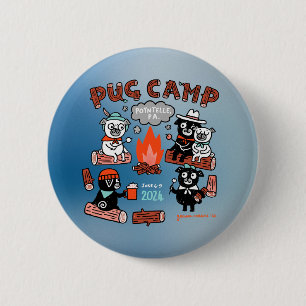Pug Camp 2024 Pin - Ombre
