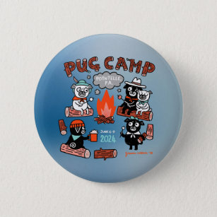 Pug Camp 2024 Pin - Ombre