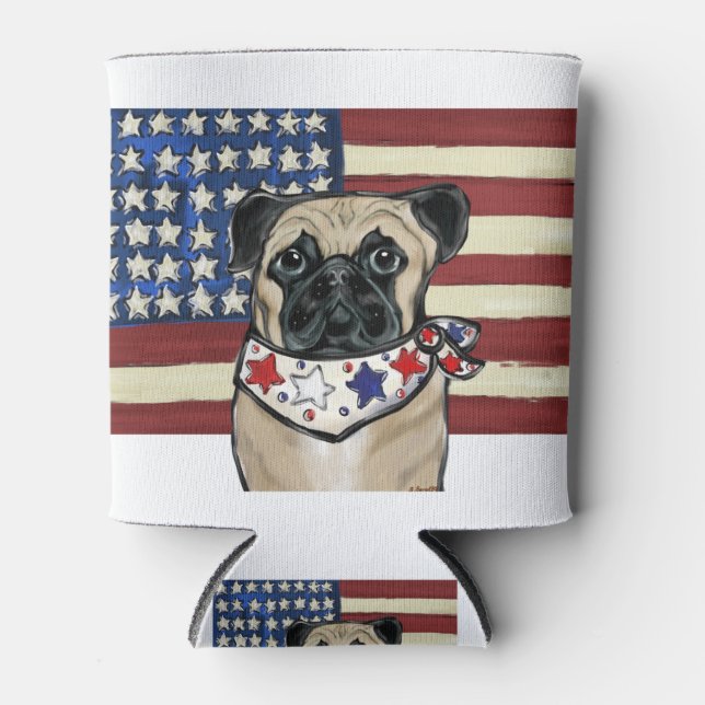 Pug Can Cooler (Front)