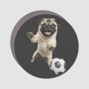 Pug car magnet