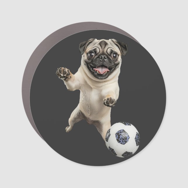 Pug   car magnet (Front)