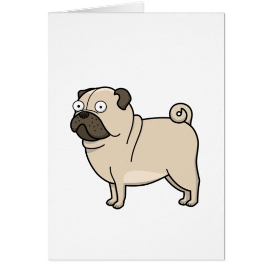 pug cartoon full cards (Front)