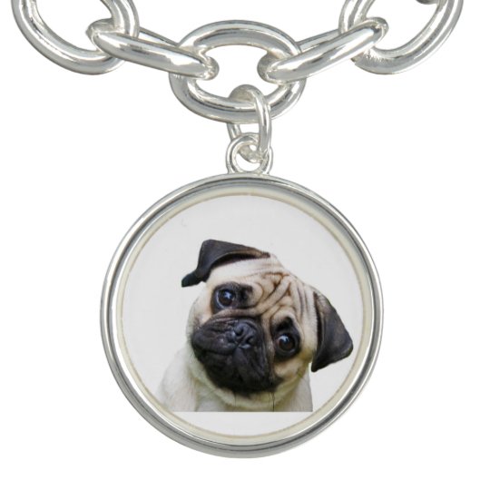 Pug Charm Bracelet