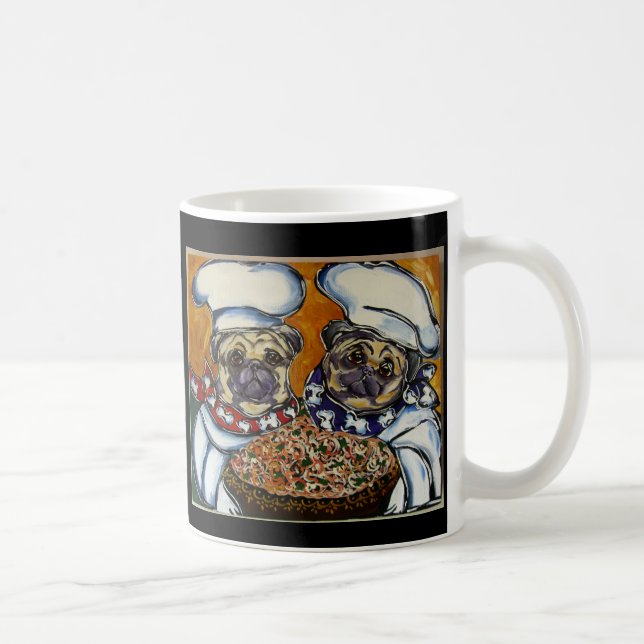 Pug Chef Coffee Mug (Right)