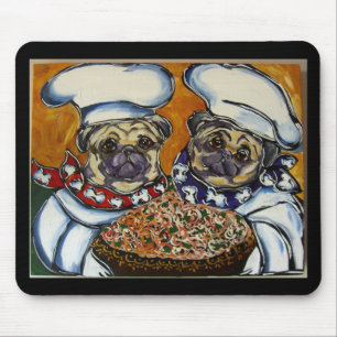 Pug Chef Mouse Pad