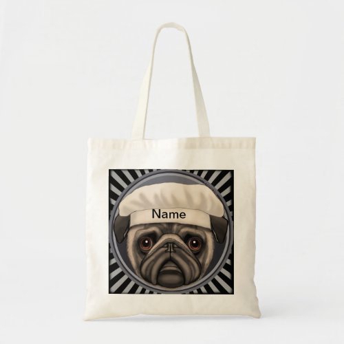 Pug Chef Tote Bag