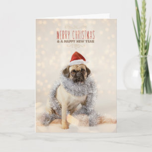 Pug Christmas Card