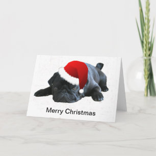 Pug Christmas Card