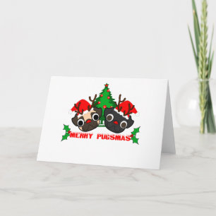 Pug Christmas Card