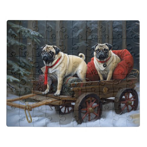 Pug Christmas Festive Season Jigsaw Puzzle