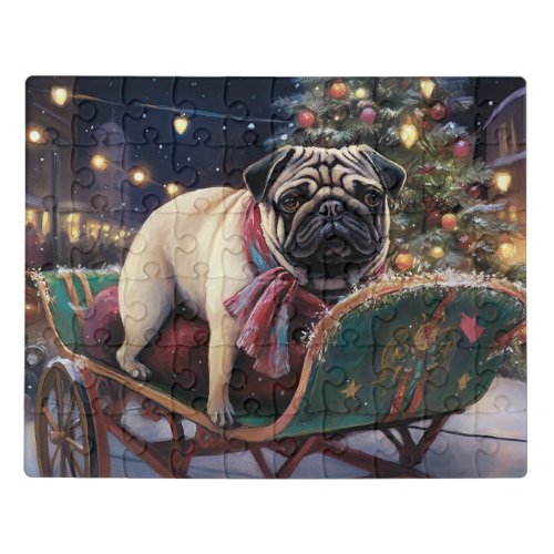 Pug Christmas Festive Season Jigsaw Puzzle