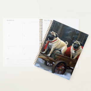 Pug Christmas Festive Season Planner