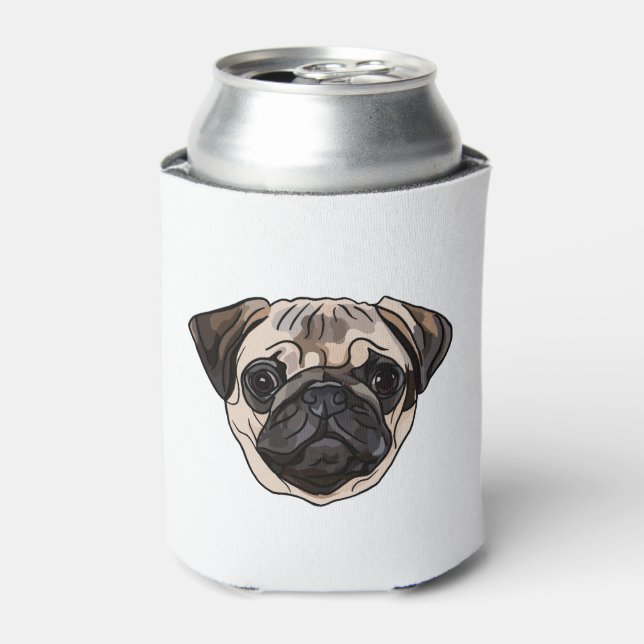 Pug Classic T-Shirt Can Cooler (Can Front)