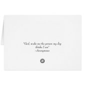 Pug Closeup Card - Blank Inside (Back Horizontal)