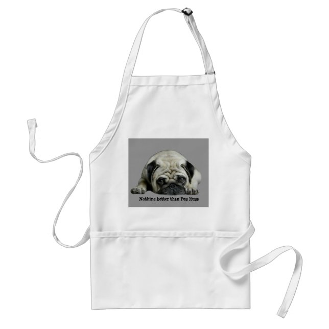 Pug Clown At Heart Apron (Front)