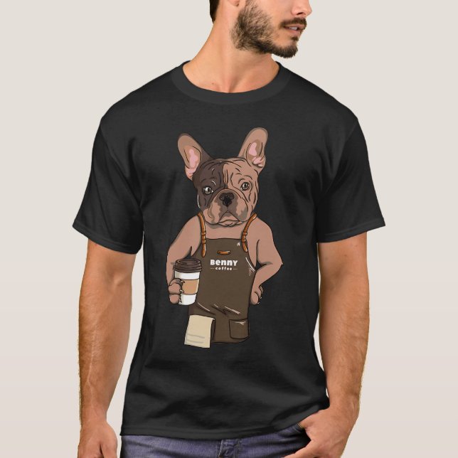 Pug coffee lover T-Shirt (Front)