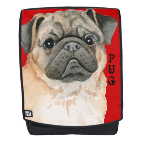 Pug Color Block Backpack