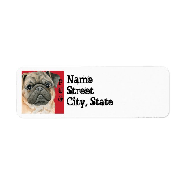 Pug Color Block Label (Front)
