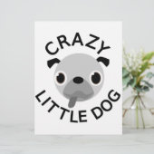 Pug Crazy Little Dog (Standing Front)