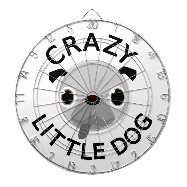 Pug Crazy Little Dog Dart Board (Front)