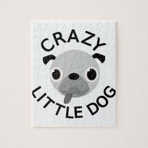 Pug Crazy Little Dog Jigsaw Puzzle