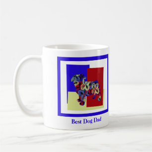 Pug Cute Dog Silhouette TRBY Father’s Day Coffee Mug