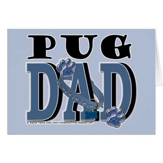 Pug DAD Cards (Front Horizontal)