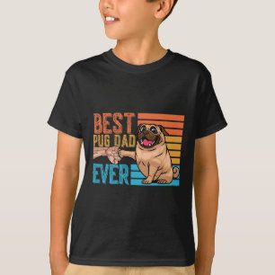 Pug Dad Ever Father's Day Daddy Papa Pug T-Shirt