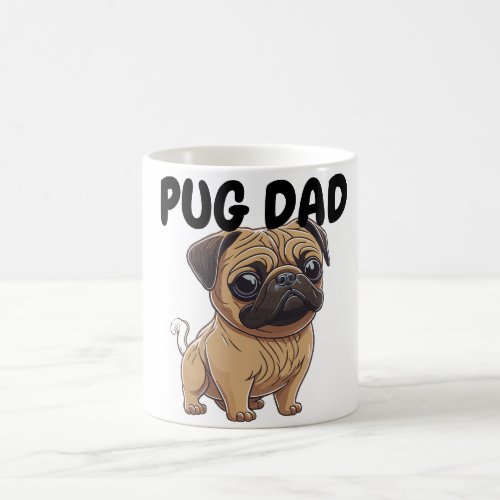 Pug Dad Fathers Day Coffee Mug