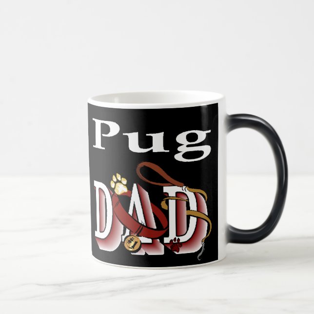 Pug Dad Gifts Color Morph Mug (Right)