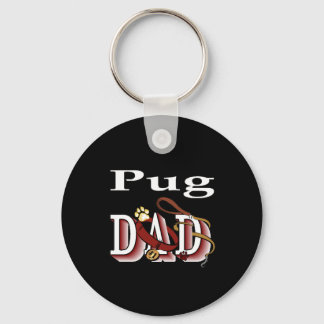 pug dad Keychain