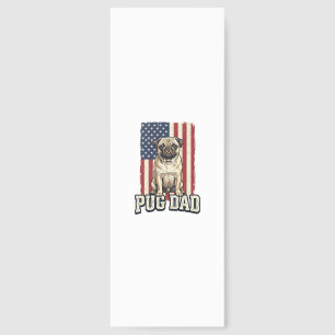 Pug Dad Patriotic Vintage Engraving Dog Shirt Desi Bookmarks