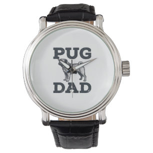 Pug Dad Vintage Engraving Dog Lover Shirt Design_1 Watch