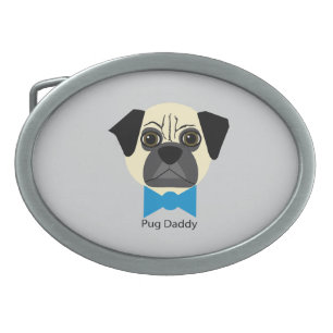 Pug Daddy Belt Buckle