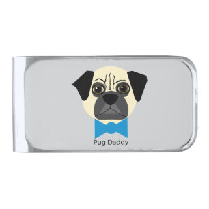 Pug Daddy Silver Finish Money Clip