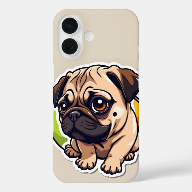 Pug design Case-Mate iPhone case (Back)