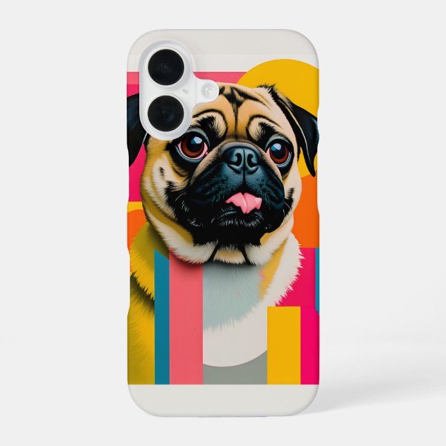 Pug design iphone case (Back)